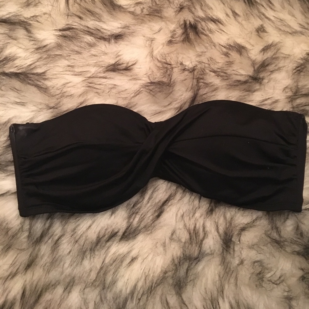 Black Twist Bikini Top